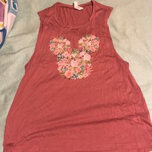 Disney Mauve loose fitting tank top with succulent
